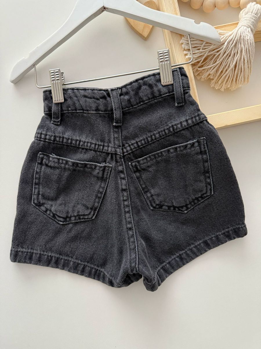 Short Jeans Preto 