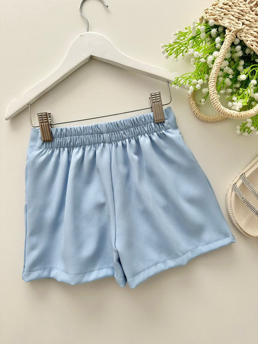 Short Saia Madu Azul 