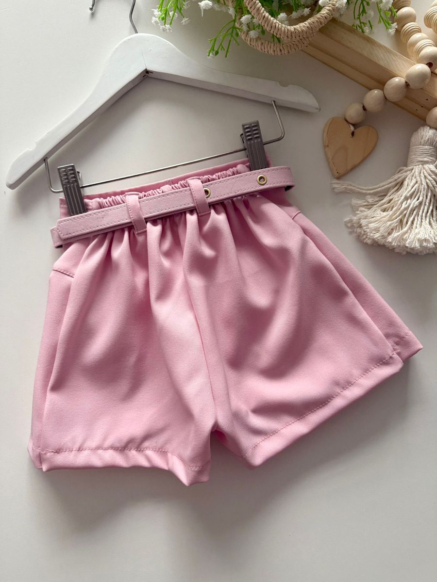 Short Saia Giovana Rosa 