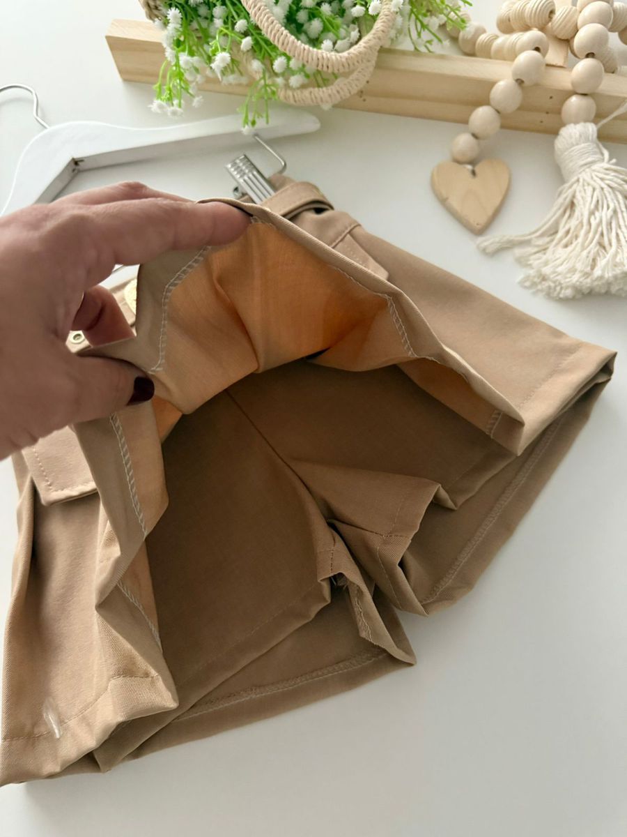 Short Saia Giovana Capuccino