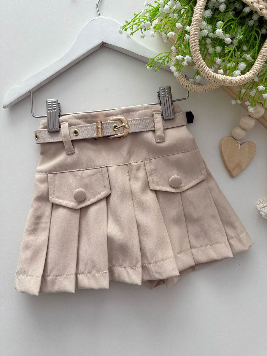 Short Saia Giovana Nude - Dondokinha Kids