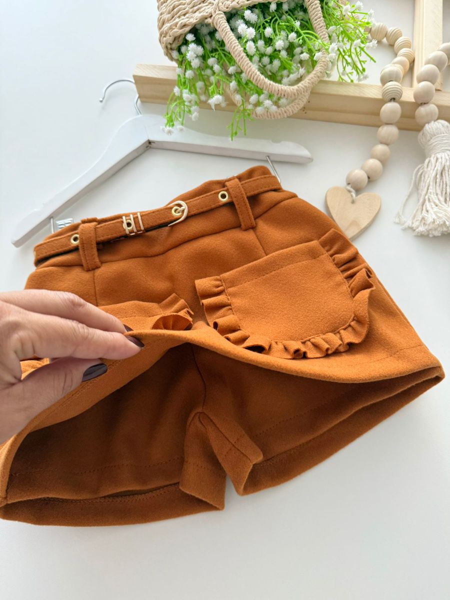 Short Saia Lorena Caramelo 