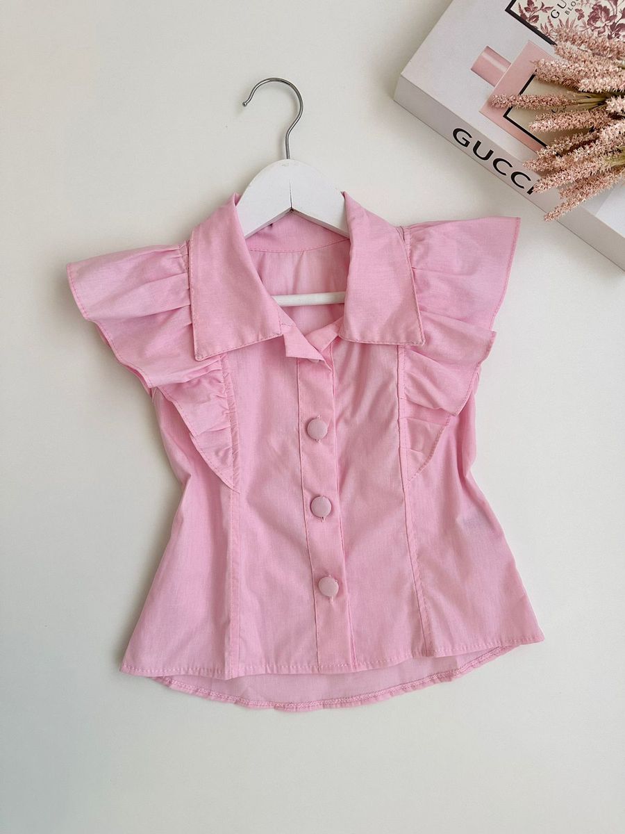 Camisa Glória Rosa - Dondokinha Kids