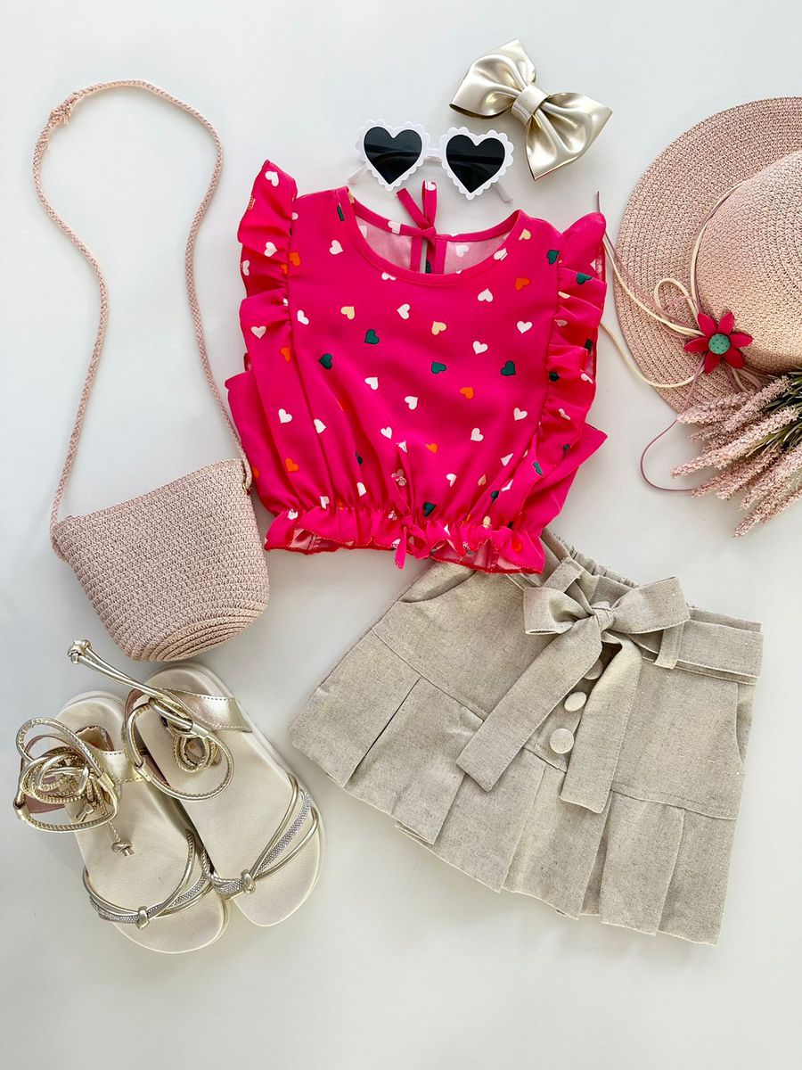 Blusa Sandy Pink Coração