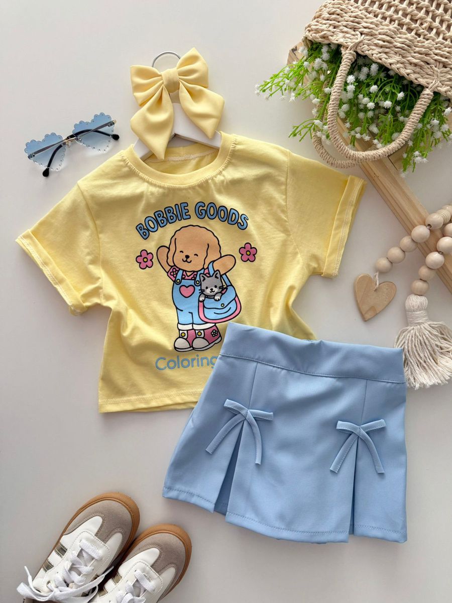 Tshirt Cropped Bobbie goods Amarelo