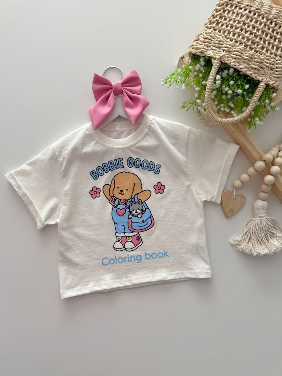 Tshirt Cropped Bobbie Goods Off - Whit - Dondokinha Kids