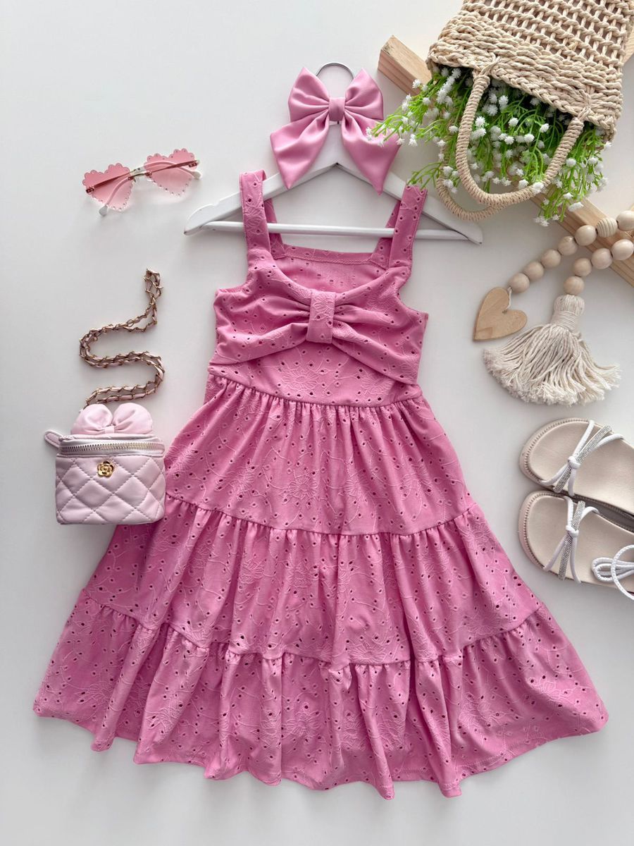 Vestido Camila Rosa - Dondokinha Kids