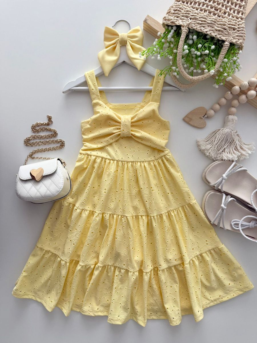 Vestido Camila Amarelo - Dondokinha Kids