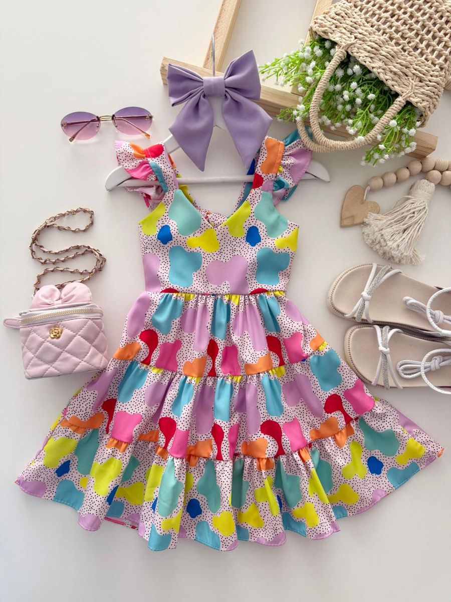Vestido Marilia Poá - Dondokinha Kids
