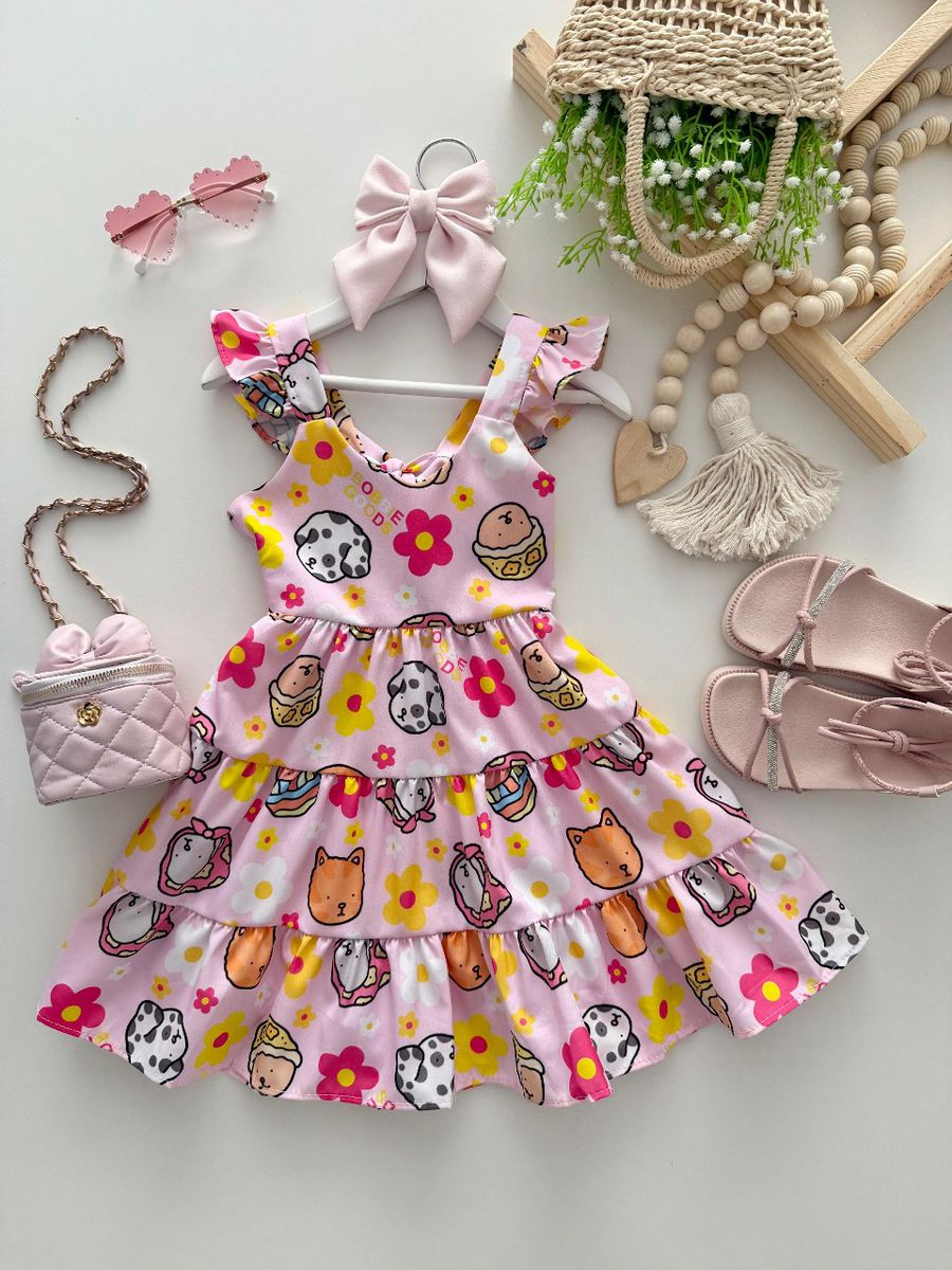 Vestido Marilia Branco - Dondokinha Kids