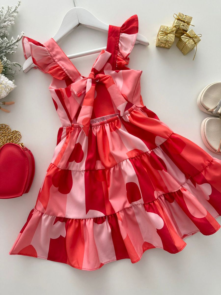 Vestido Marilia Coração Vermelho
