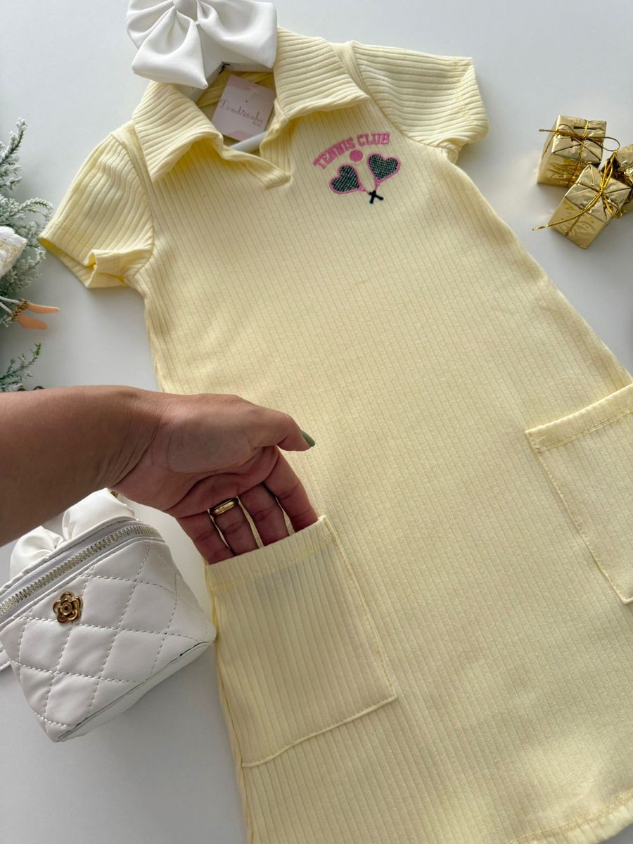 Vestido Tennis Clube Amarelo