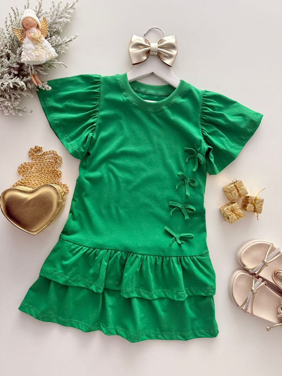 Vestido Thais Verde - Dondokinha Kids