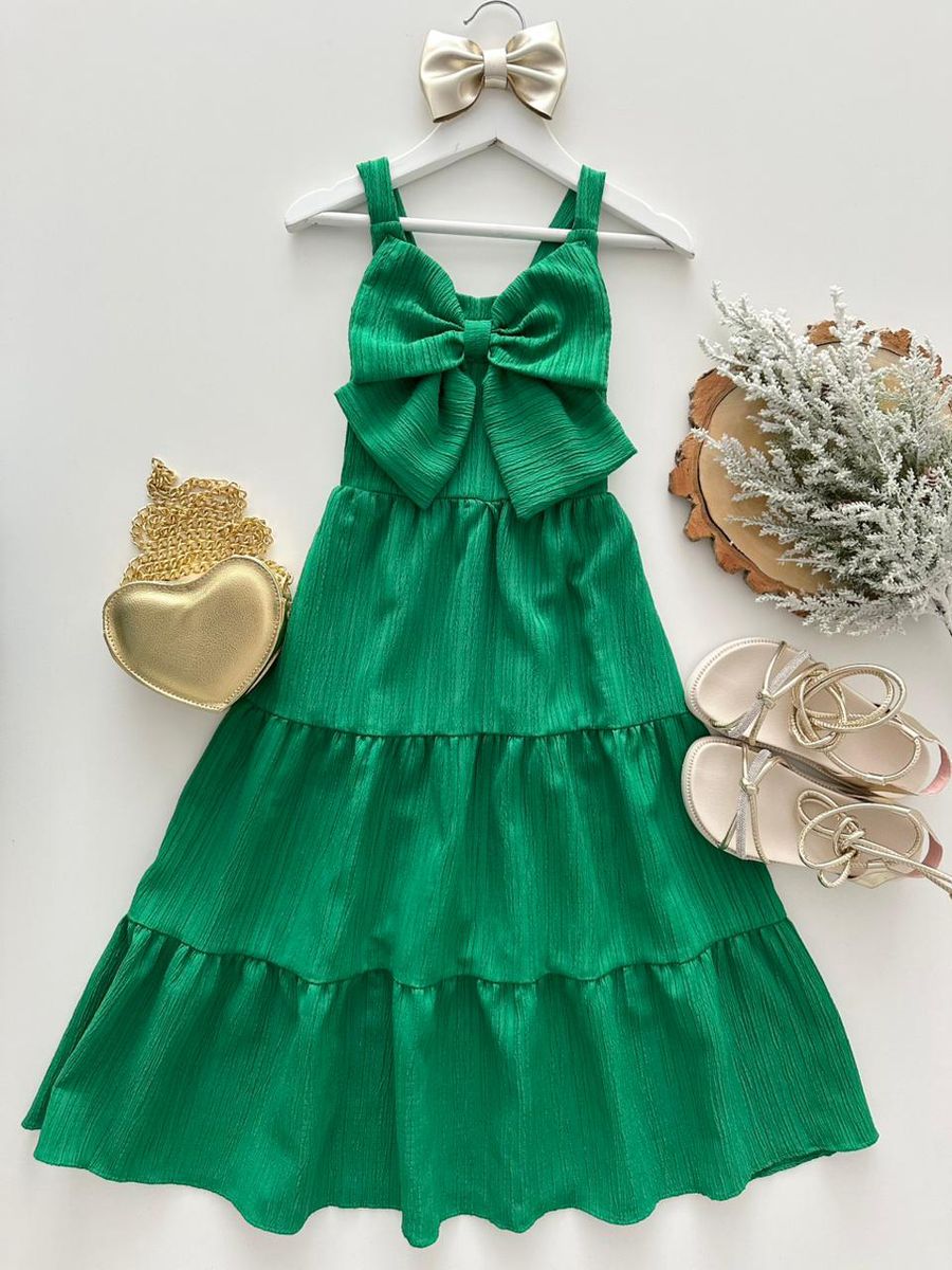 Vestido Agathá Verde - Dondokinha Kids