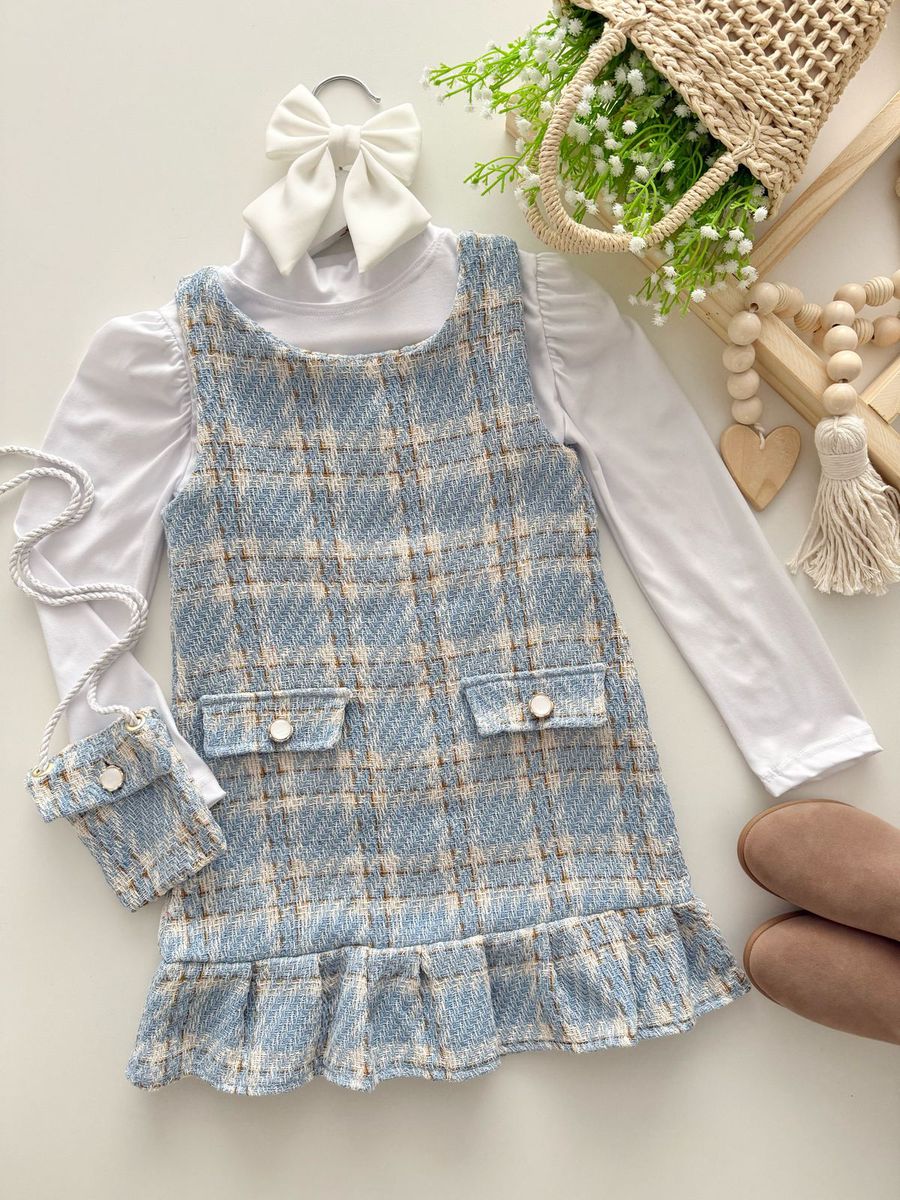 Vestido Maia Azul - Dondokinha Kids