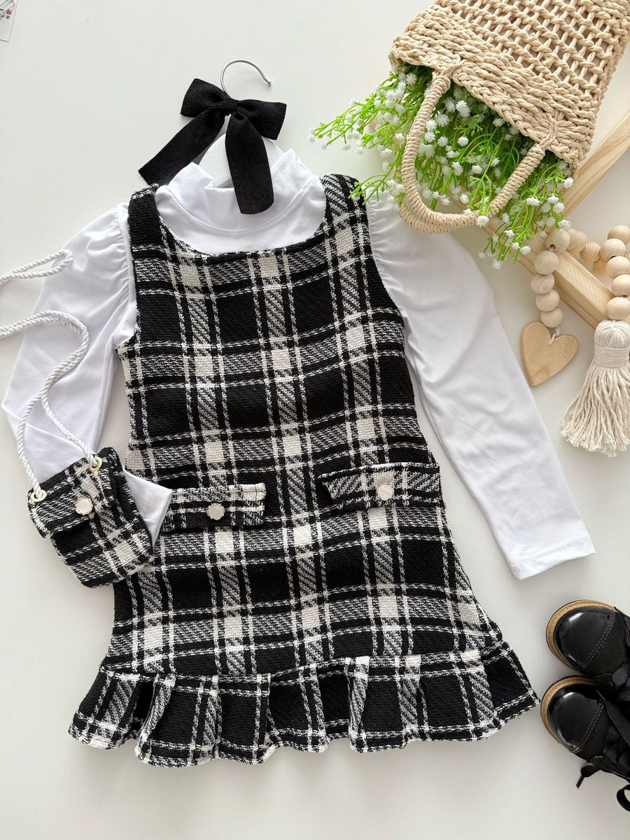 Vestido Maia Preto - Dondokinha Kids