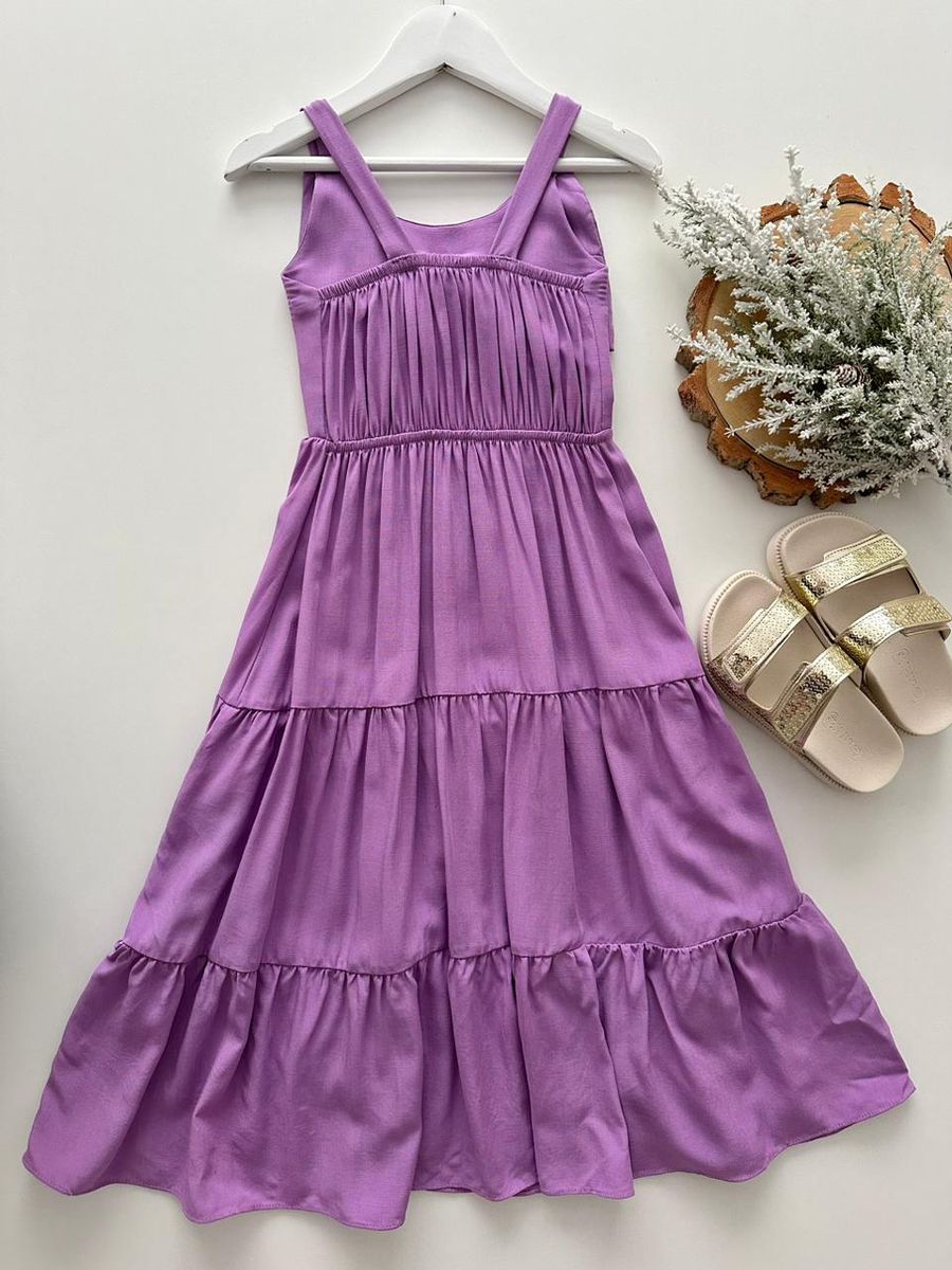 Vestido Agathá Lilás 