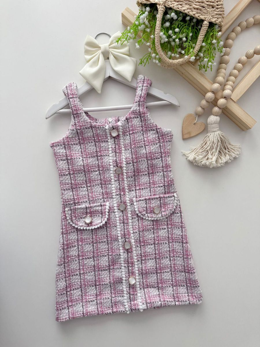 Vestido Ayla Rosa - Dondokinha Kids