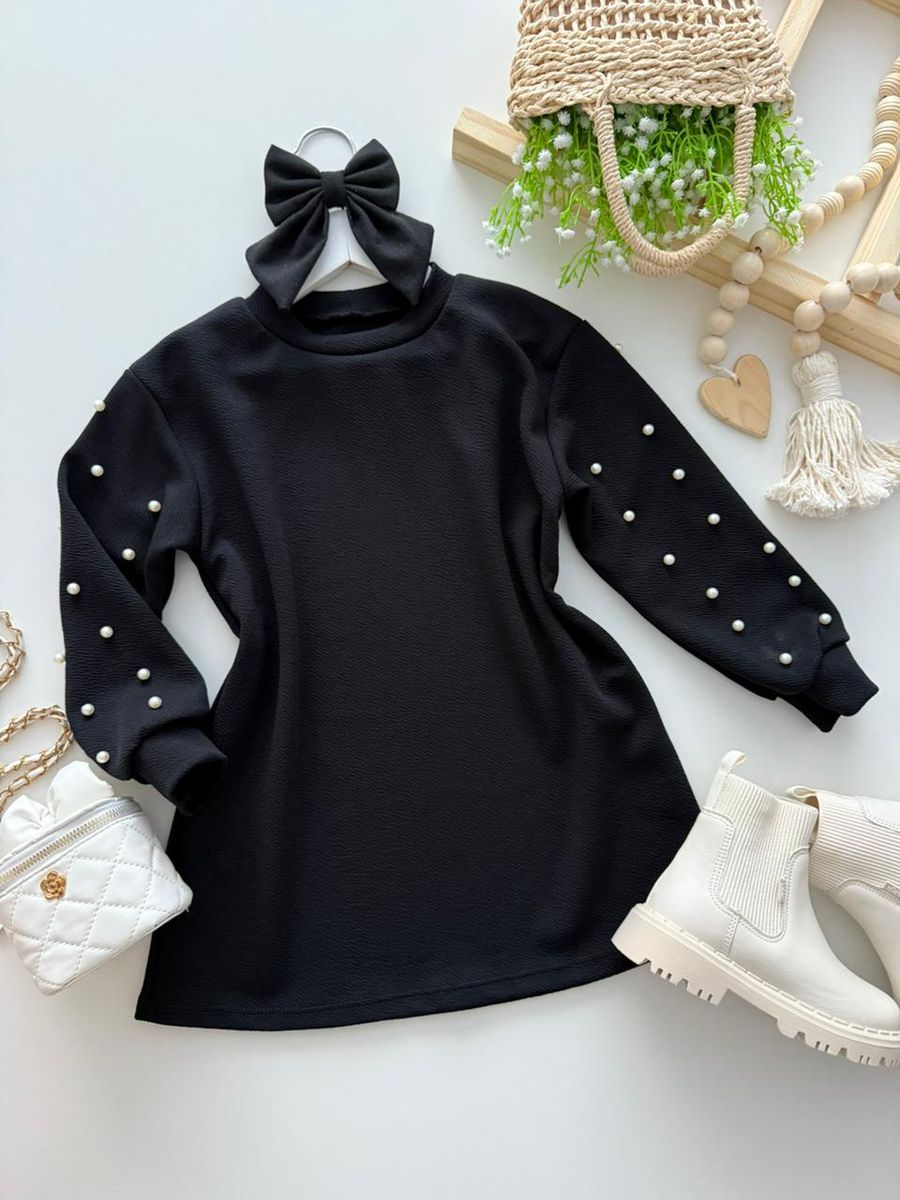 Vestido Emilia Preto - Dondokinha Kids