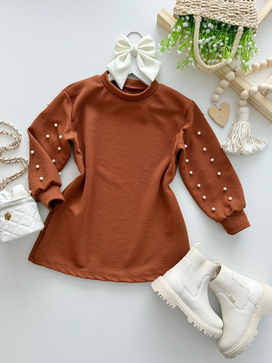 Vestido Emilia Caramelo - Dondokinha Kids