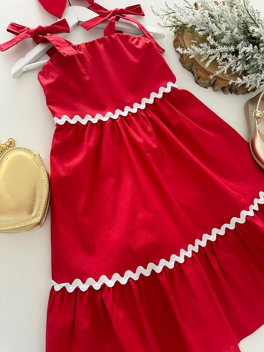 Vestido Midi Louise Vermelho