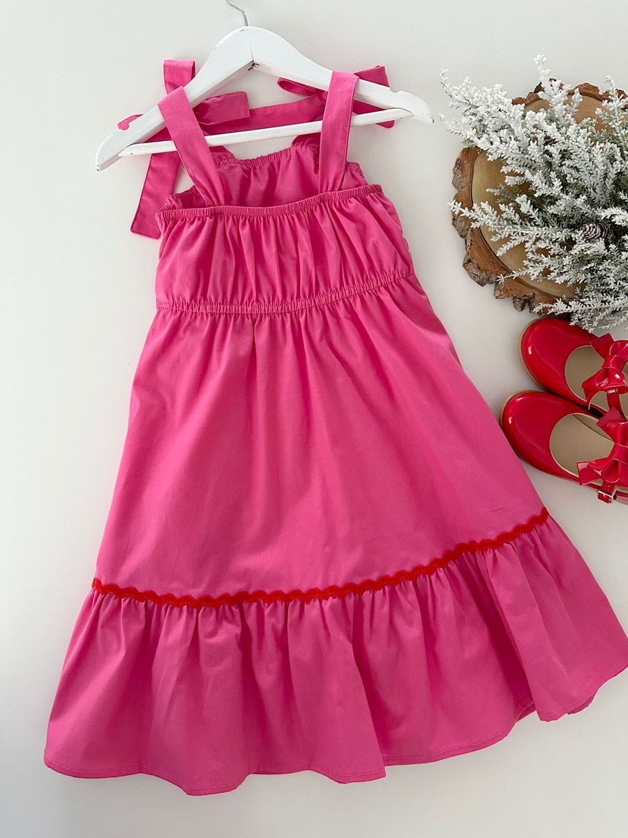 Vestido Midi Louise Rosa 