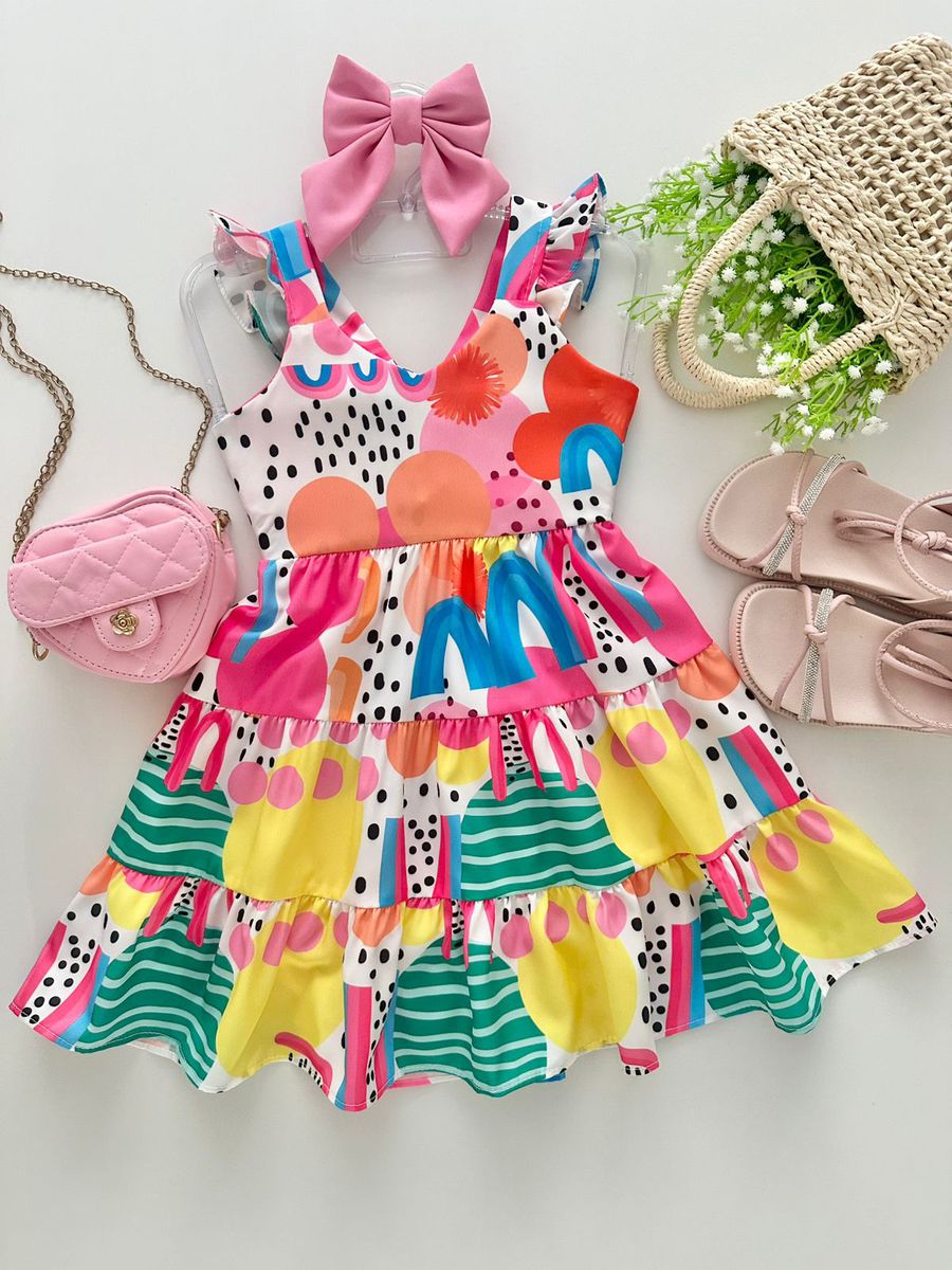 Vestido Marilia Branco - Dondokinha Kids