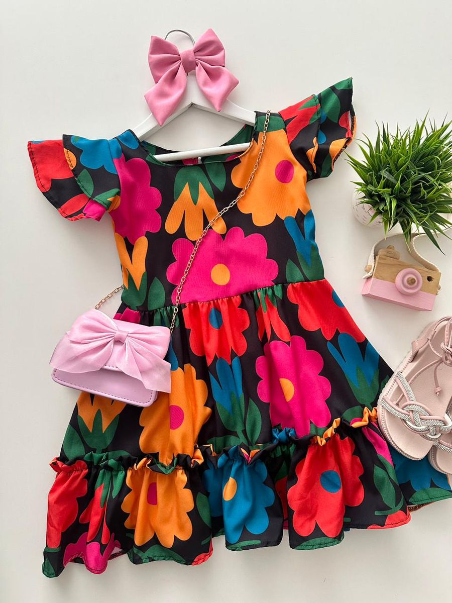 Vestido Maya Floral - Dondokinha Kids