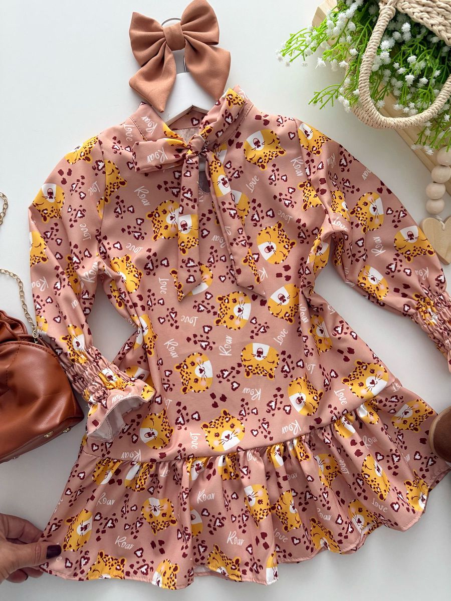 Vestido Oncinha Nude 