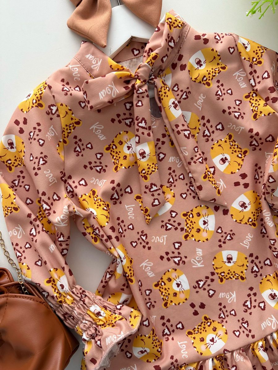 Vestido Oncinha Nude 