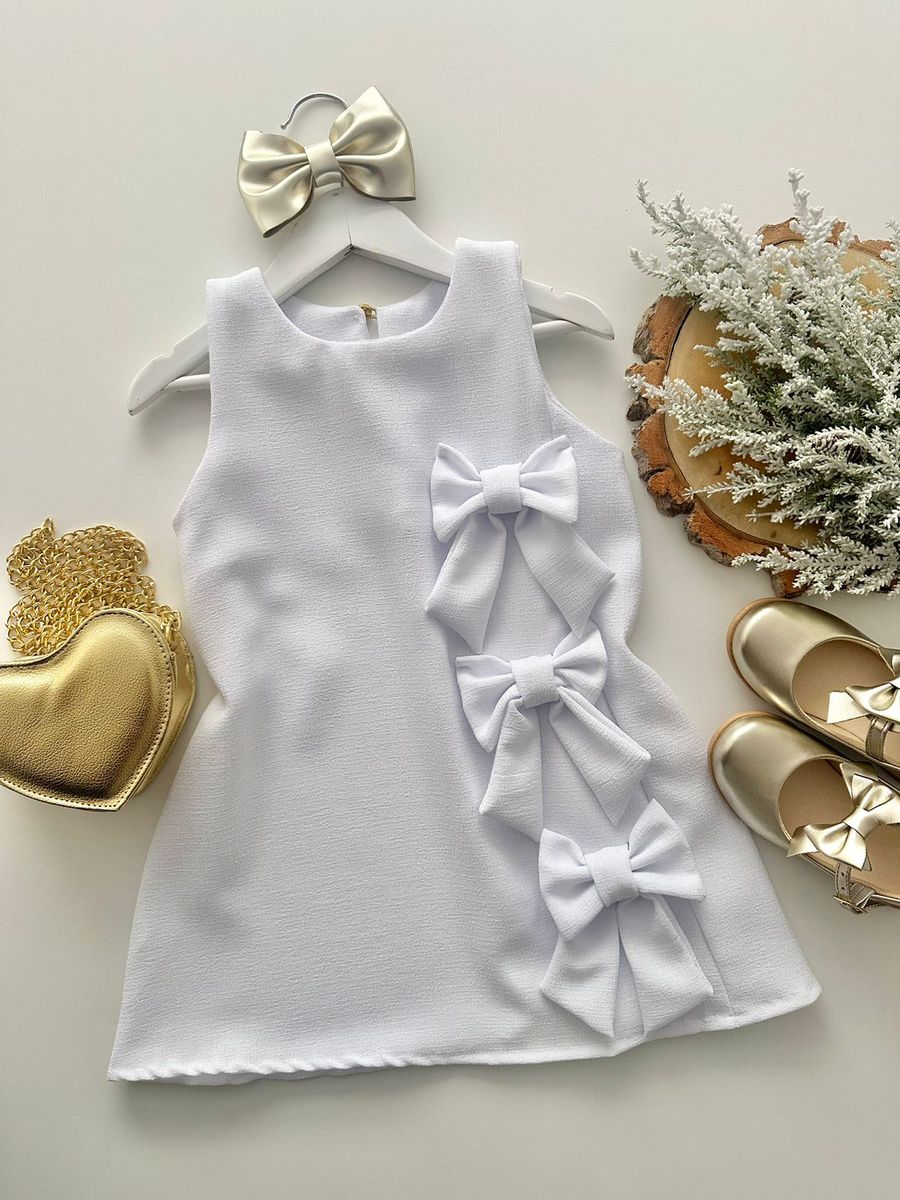 Vestido Suzy Branco - Dondokinha Kids