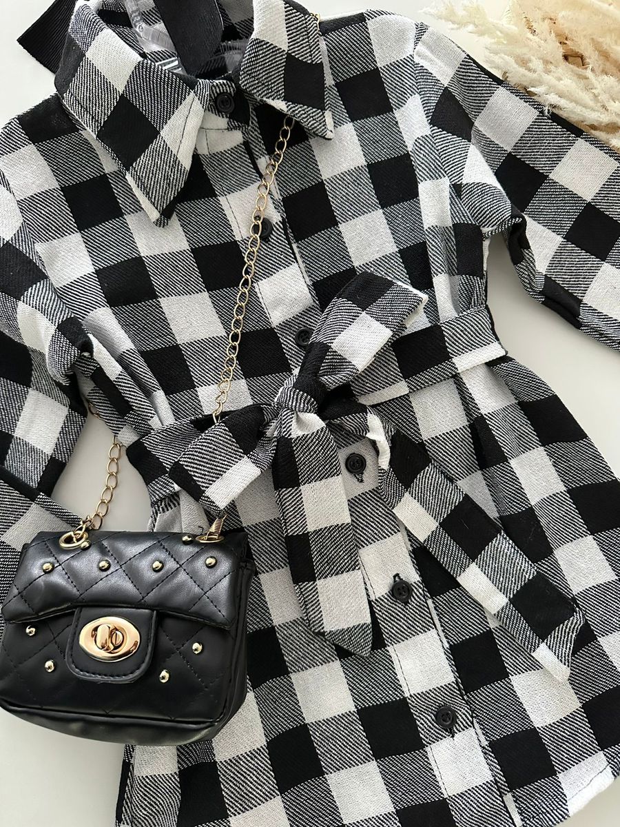 Chemise Xadrez Preta 