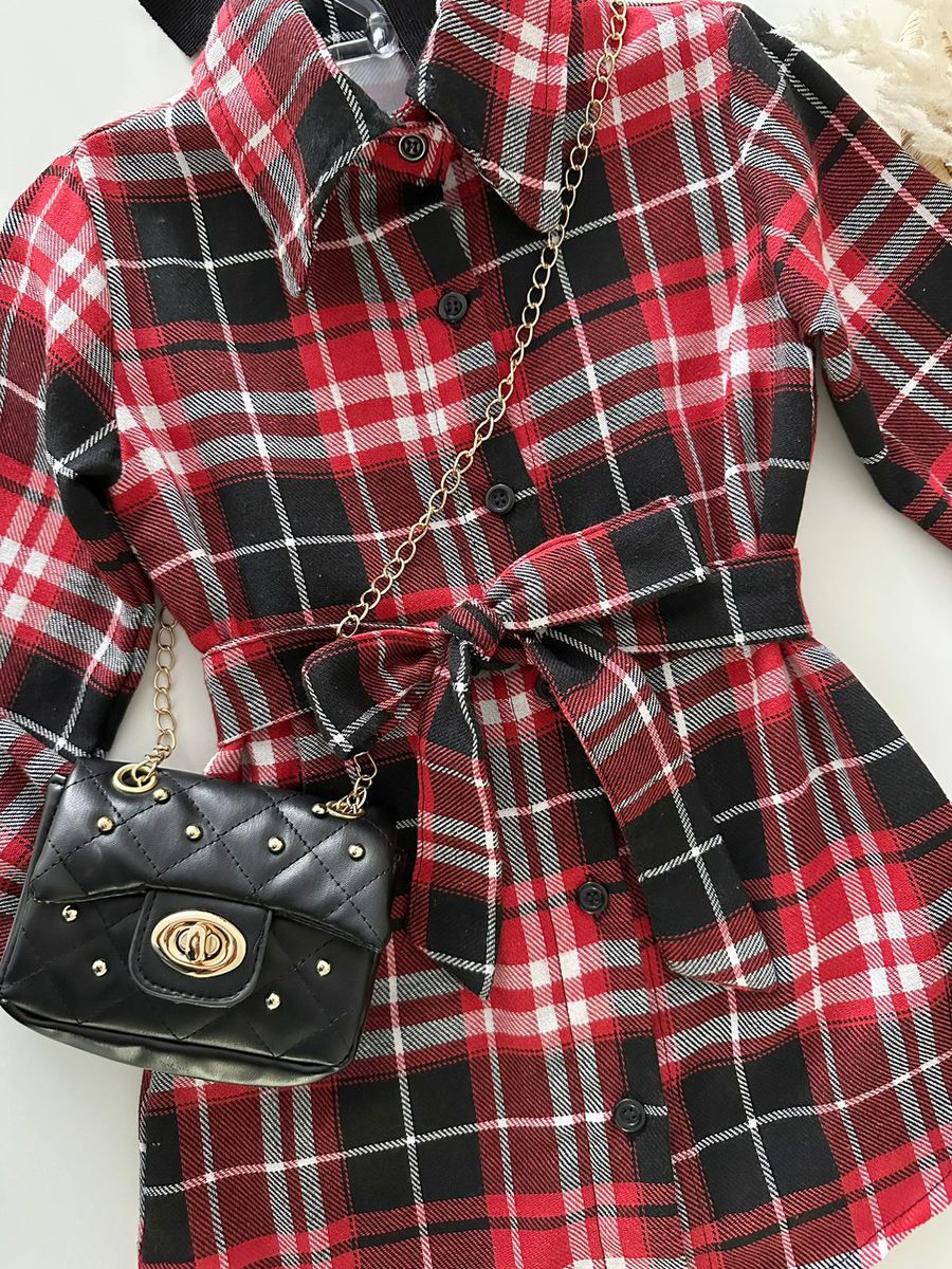 Chemise Xadrez Vermelha.