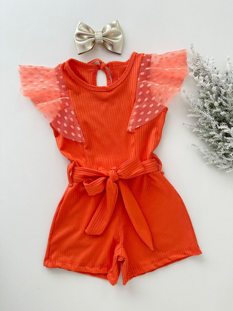 Macaquinho Jú Laranja 