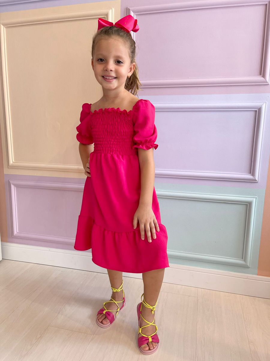 Vestido Amora Pink - Dondokinha Kids