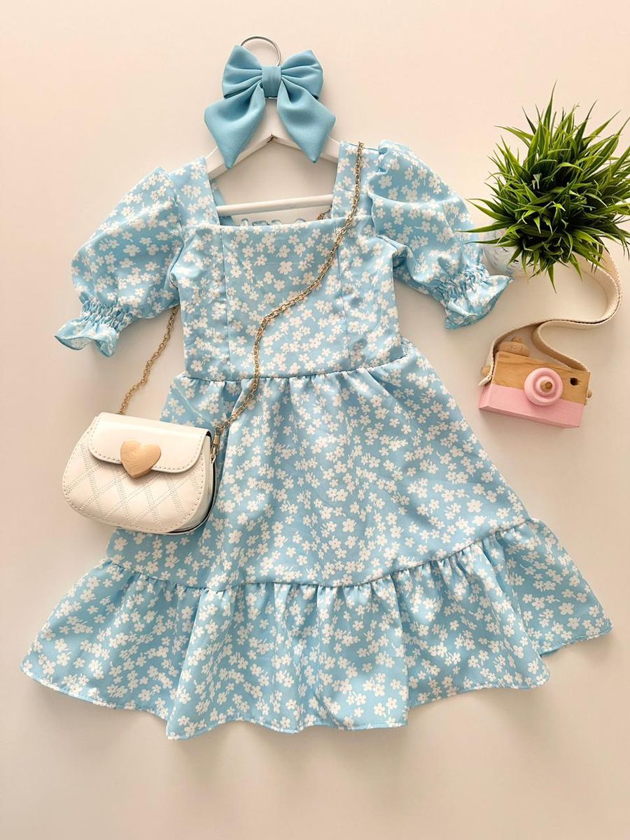 Vestido Bella Azul - Dondokinha Kids