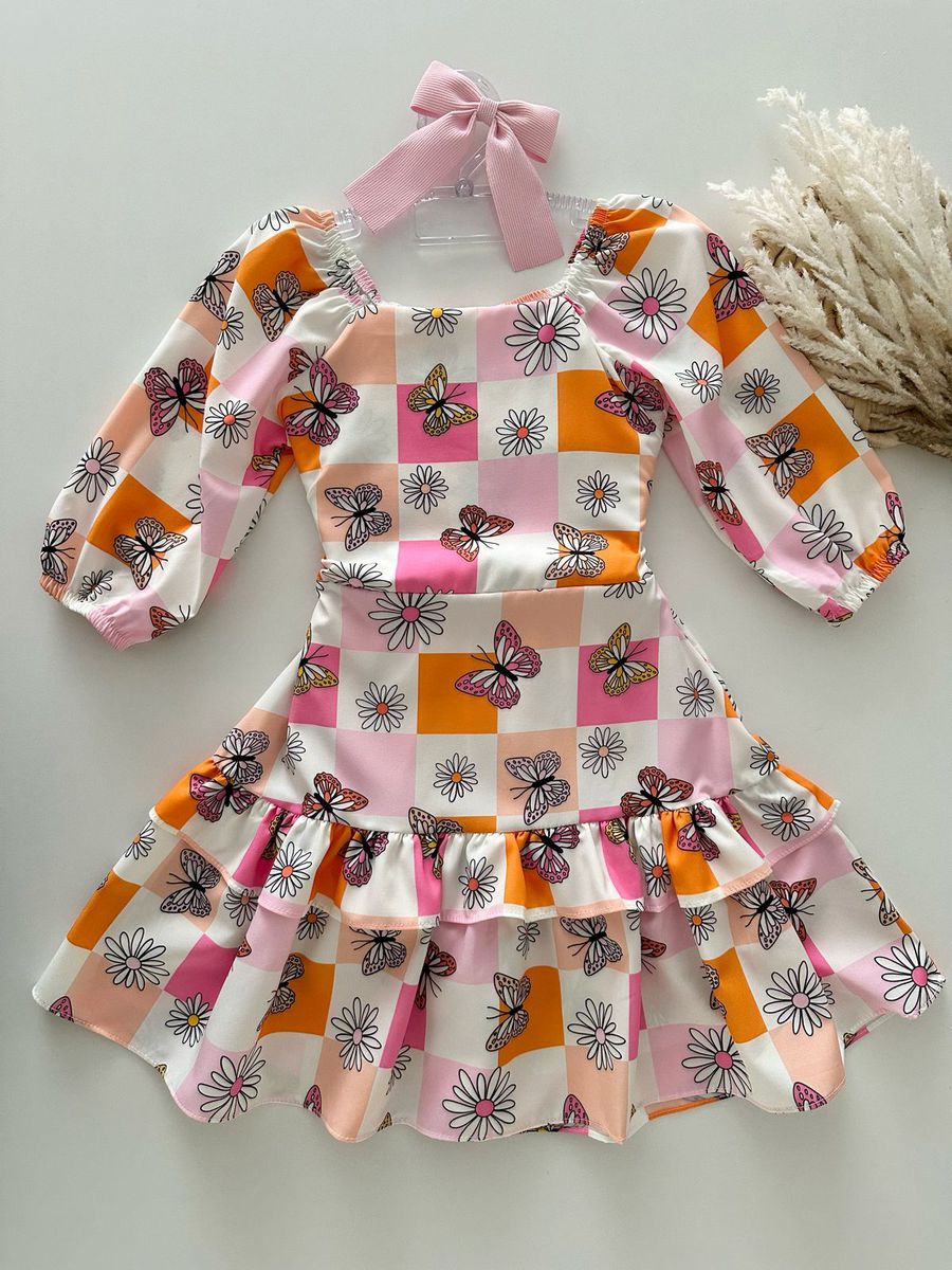 Vestido Adrieli Borboleta - Dondokinha Kids