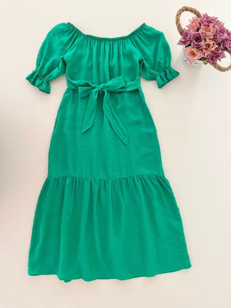 Vestido Longo Verde - Dondokinha Kids