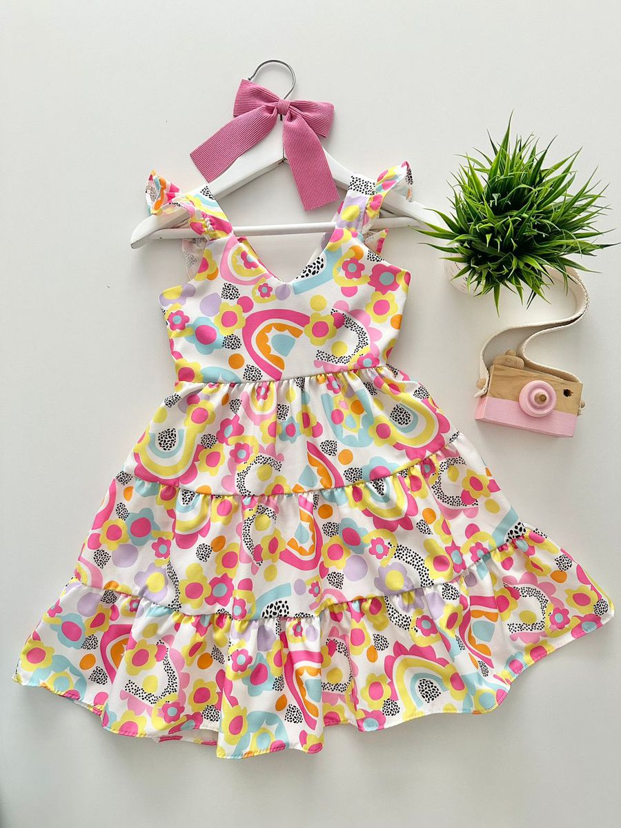 Vestido Marilia Branco - Dondokinha Kids