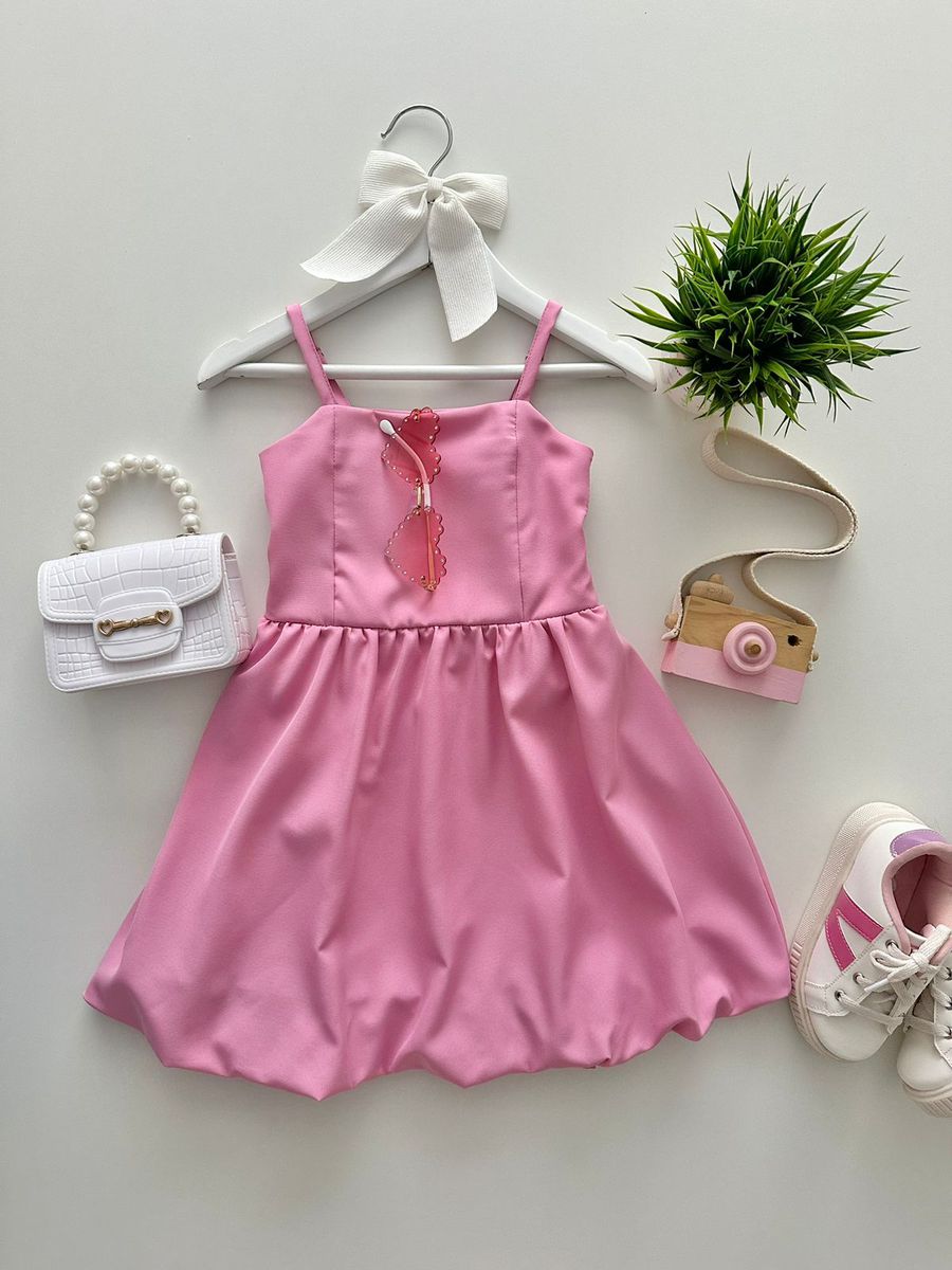 Vestido Melina Rosa - Dondokinha Kids