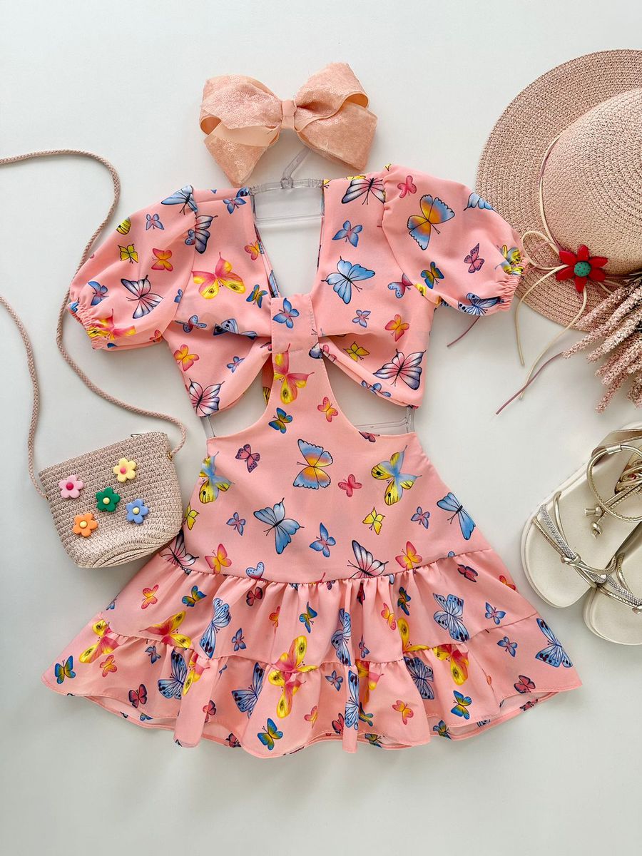 Vestido Nicole Rosa - Dondokinha Kids