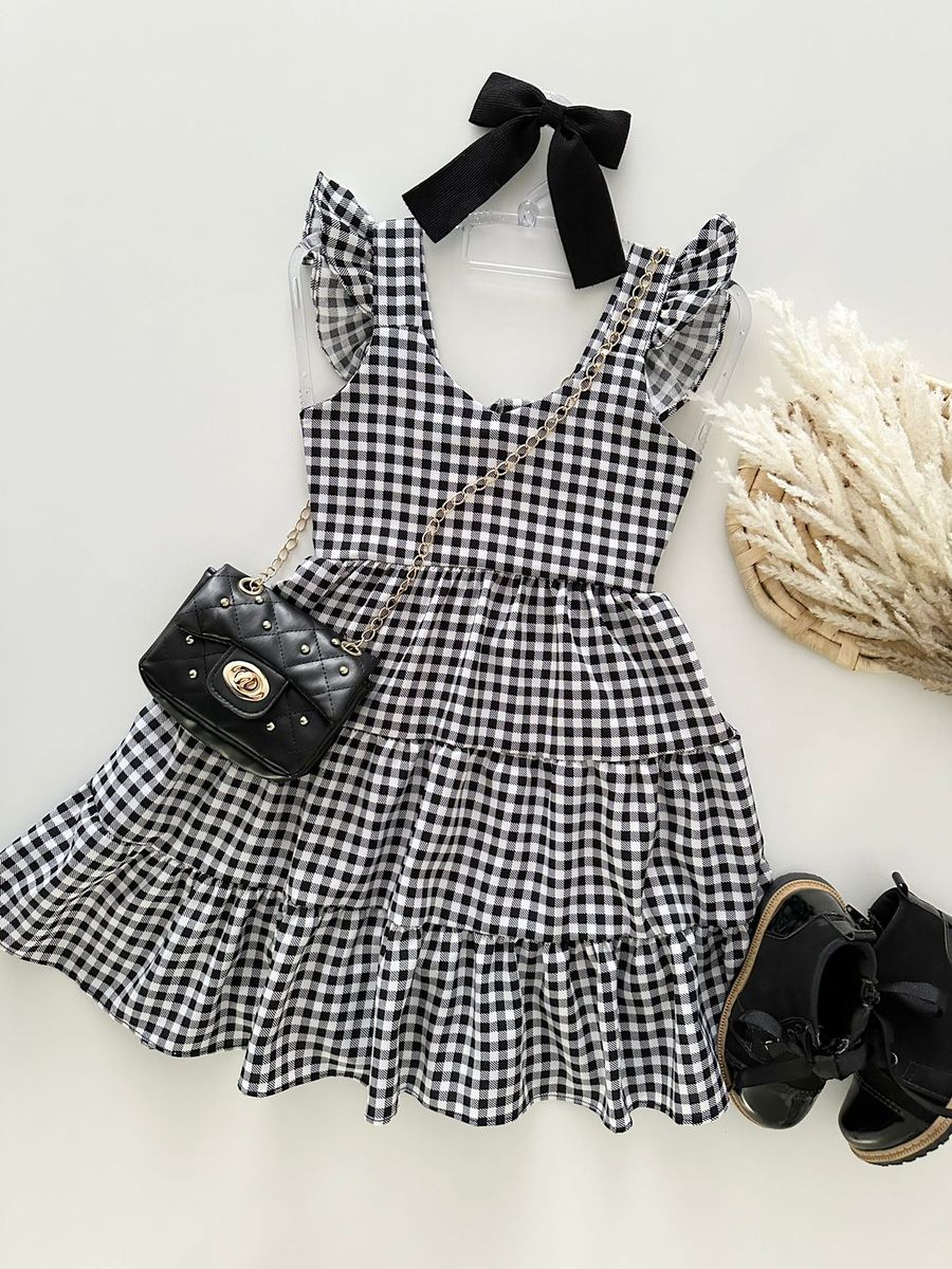 Vestido Marilia Preto - Dondokinha Kids