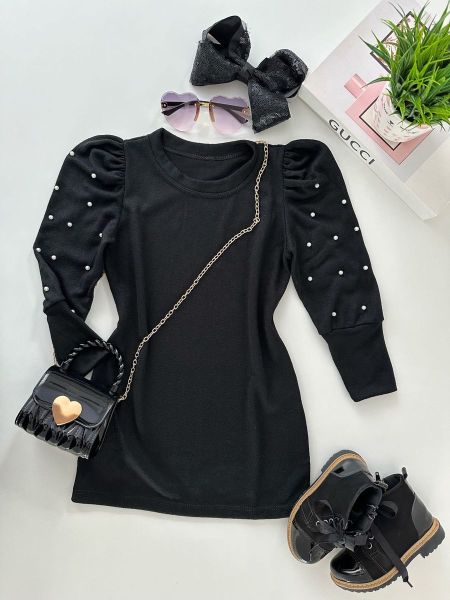 Vestido Olivia Black - Dondokinha Kids