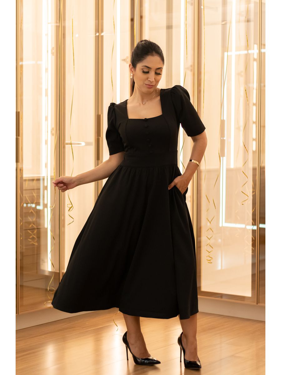 Vestido França Preto
