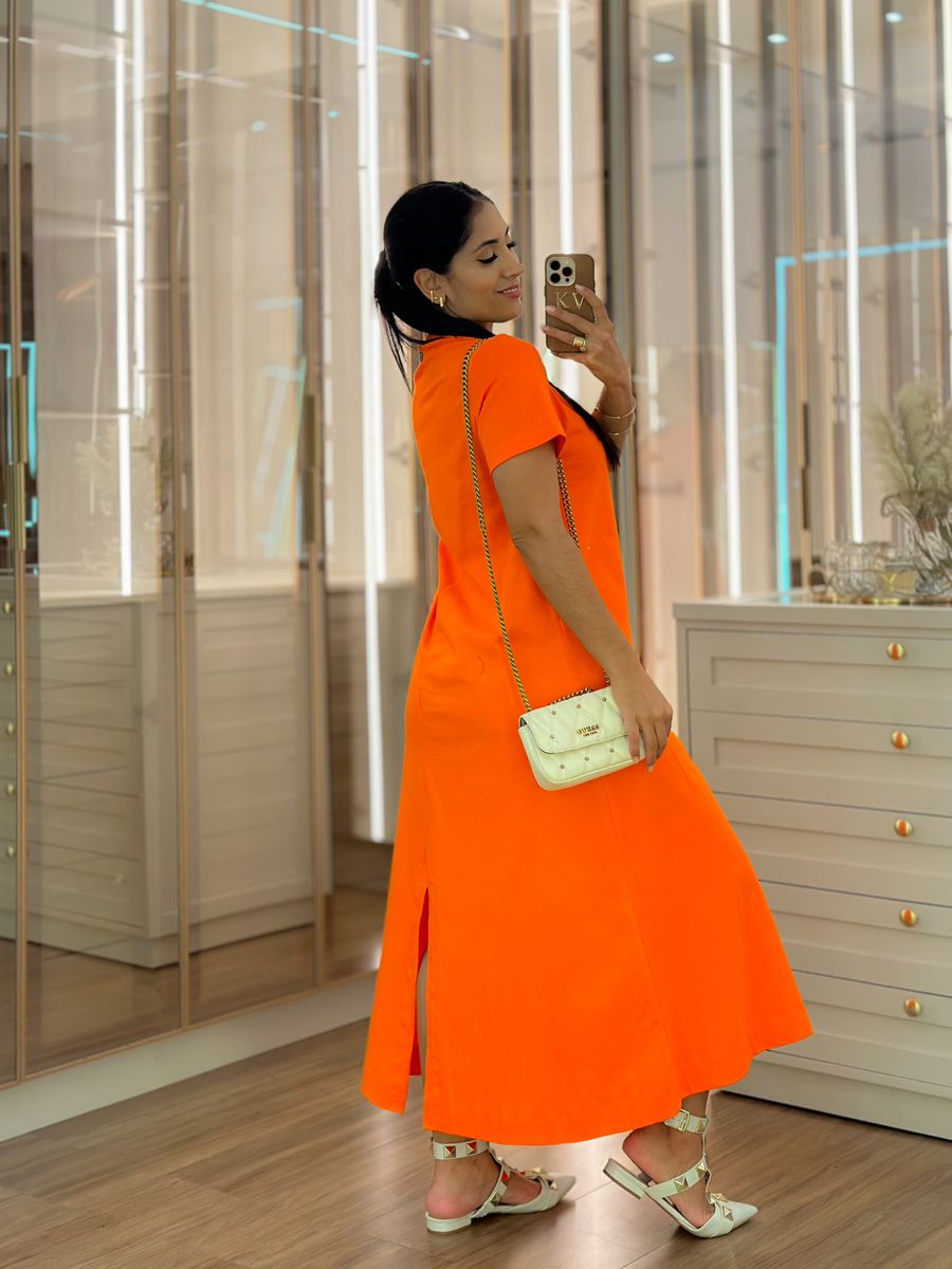 Vestido Leonora Laranja
