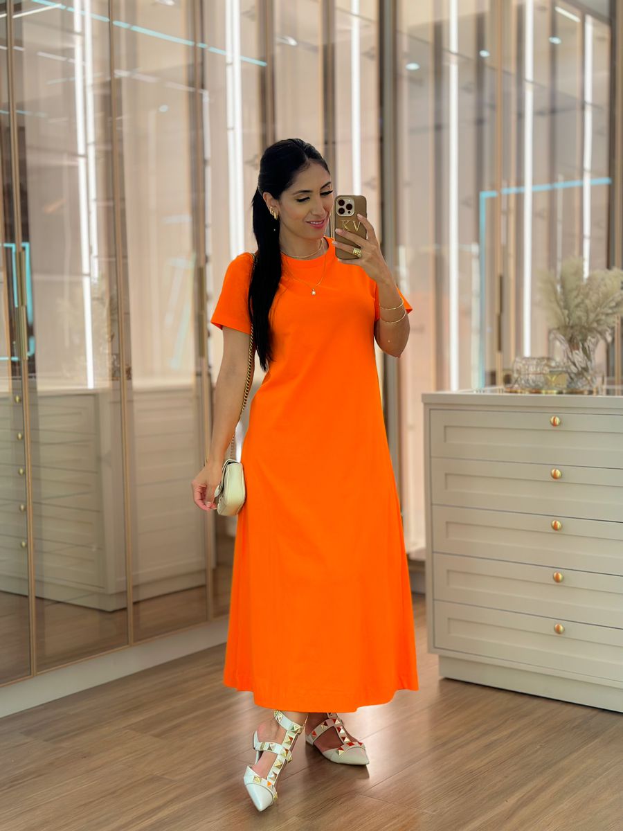 Vestido Leonora Laranja
