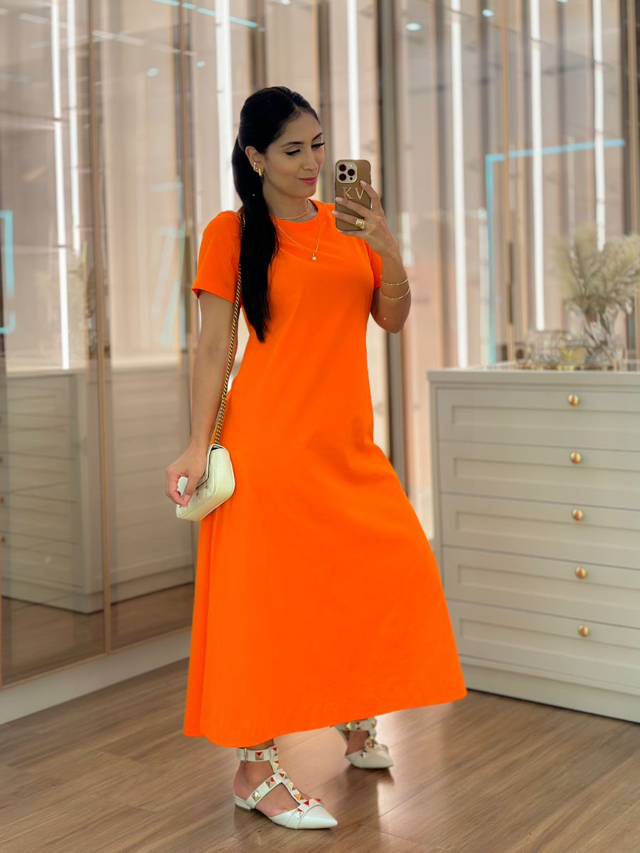 Vestido Leonora Laranja