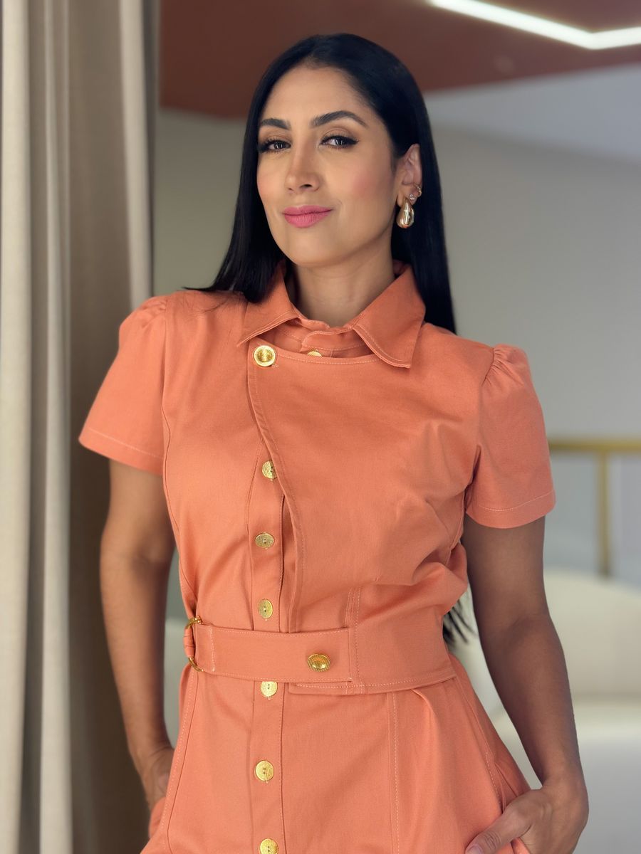 Vestido Telma Salmão