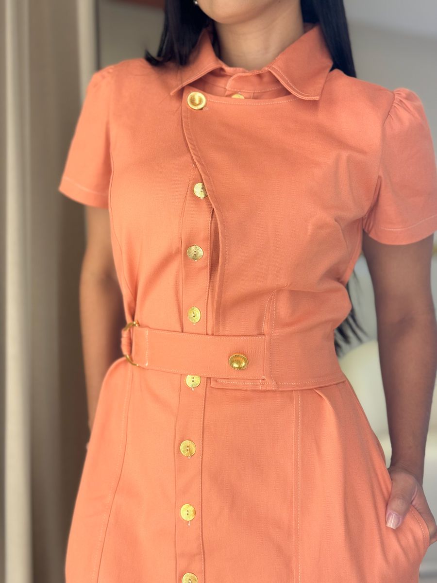 Vestido Telma Salmão