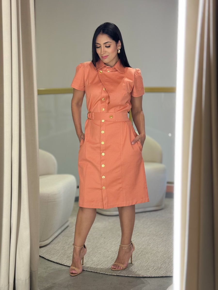 Vestido Telma Salmão